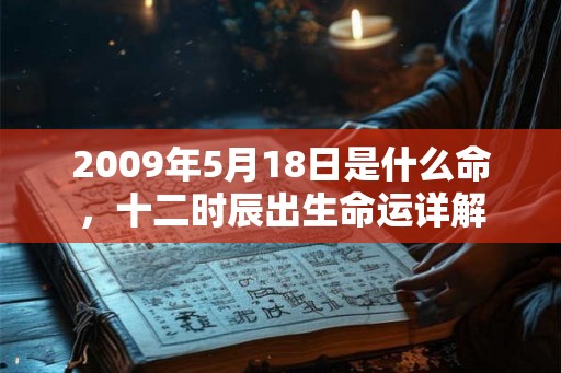 2009年5月18日是什么命,十二时辰出生命运详解 2009年5月18日是什么命,十二时辰出生命运详解