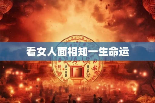 看女人面相知一生命运