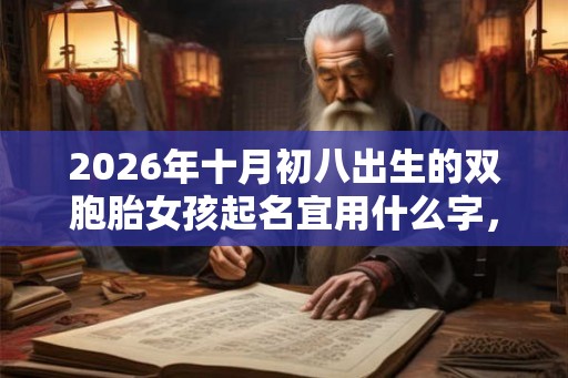 2026年十月初八出生的双胞胎女孩起名宜用什么字，五行属什么