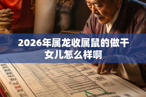 2026年属龙收属鼠的做干女儿怎么样啊