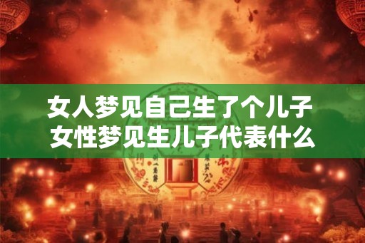 女人梦见自己生了个儿子 女性梦见生儿子代表什么