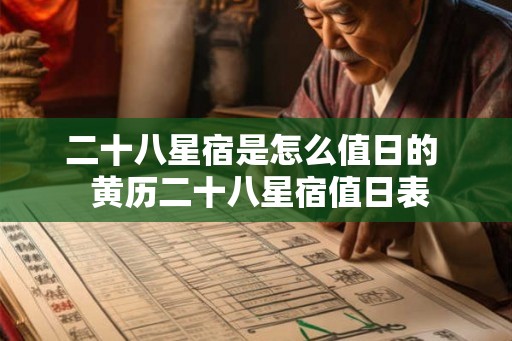 二十八星宿是怎么值日的  黄历二十八星宿值日表