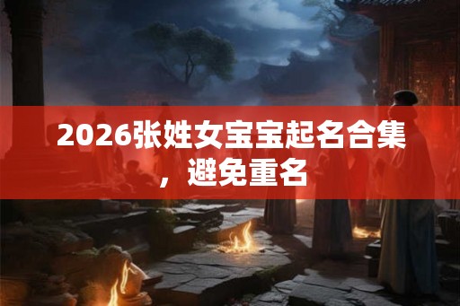 2026张姓女宝宝起名合集，避免重名