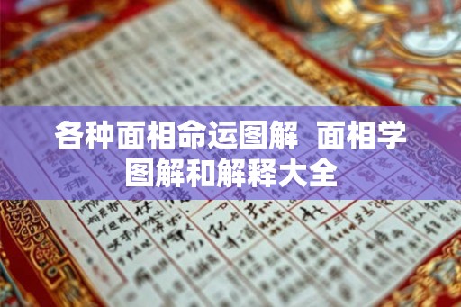 各种面相命运图解  面相学图解和解释大全