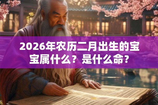 2026年农历二月出生的宝宝属什么？是什么命？