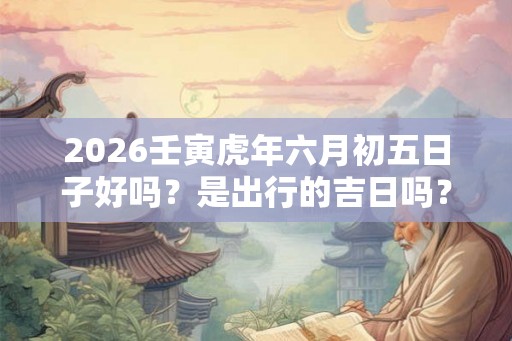 2026壬寅虎年六月初五日子好吗？是出行的吉日吗？