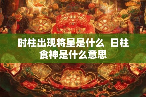 时柱出现将星是什么  日柱食神是什么意思