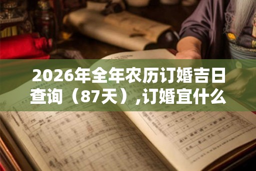 2026年全年农历订婚吉日查询(87天),订婚宜什么忌什么 2026年全年农历订婚吉日查询(87天),订婚宜什么忌什么