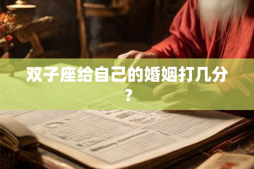 双子座给自己的婚姻打几分？