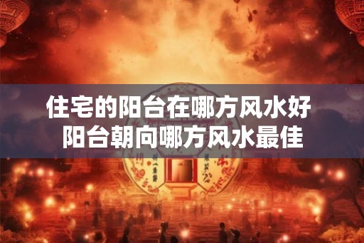 住宅的阳台在哪方风水好 阳台朝向哪方风水最佳