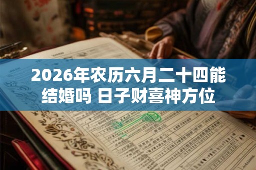 2026年农历六月二十四能结婚吗 日子财喜神方位