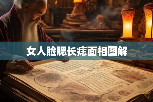 女人脸腮长痣面相图解