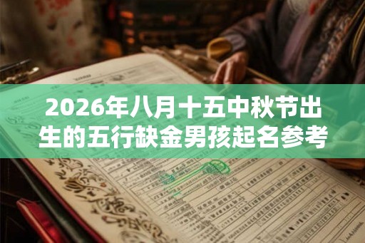 2026年八月十五中秋节出生的五行缺金男孩起名参考! 2026年八月十五中秋节出生的五行缺金男孩起名参考!
