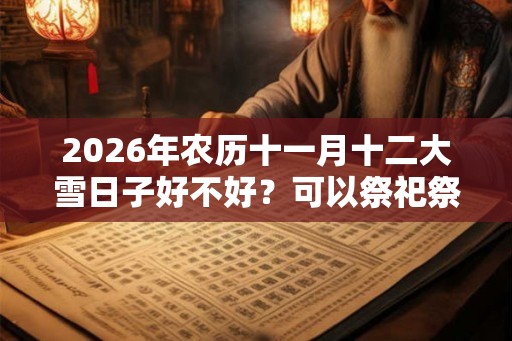 2026年农历十一月十二大雪日子好不好?可以祭祀祭祖吗? 2026年农历十一月十二大雪日子好不好?可以祭祀祭祖吗?