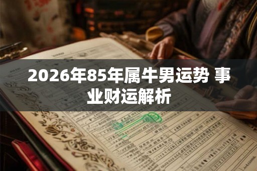 2026年85年属牛男运势 事业财运解析