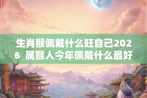 生肖猴佩戴什么旺自己2026  属猴人今年佩戴什么最好