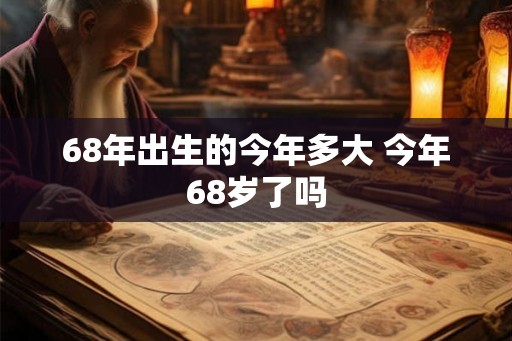 68年出生的今年多大 今年68岁了吗