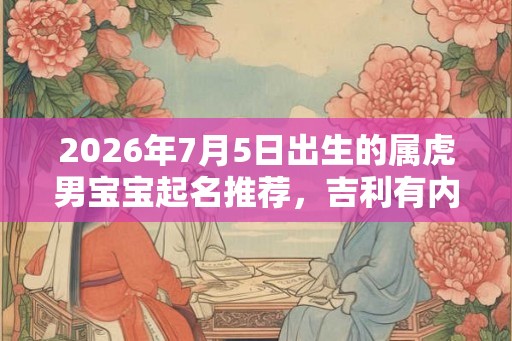 2026年7月5日出生的属虎男宝宝起名推荐，吉利有内涵的名字
