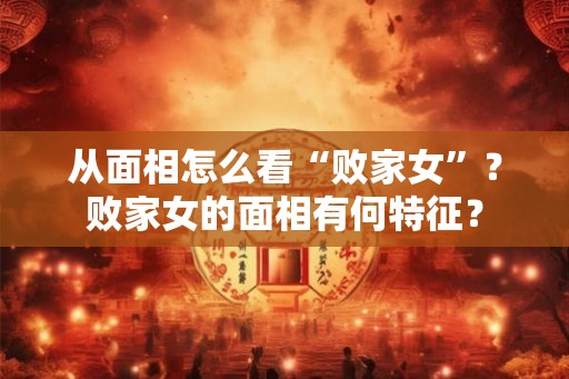 从面相怎么看“败家女”？败家女的面相有何特征？