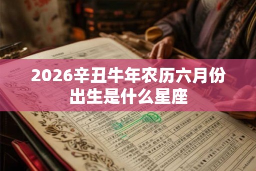 2026辛丑牛年农历六月份出生是什么星座