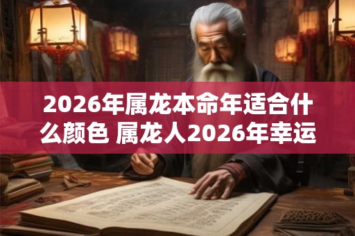 2026年属龙本命年适合什么颜色 属龙人2026年幸运颜色有哪些 2026年属龙本命年适合什么颜色 属龙人2026年幸运颜色有哪些