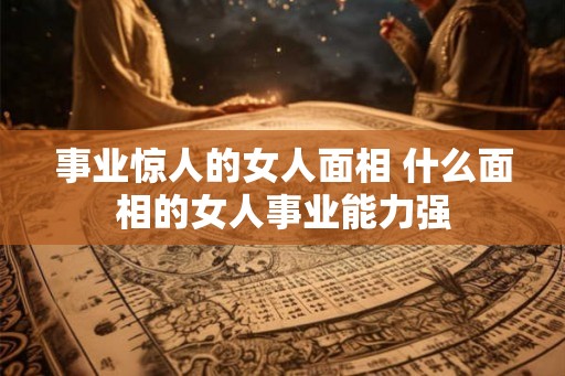 事业惊人的女人面相 什么面相的女人事业能力强