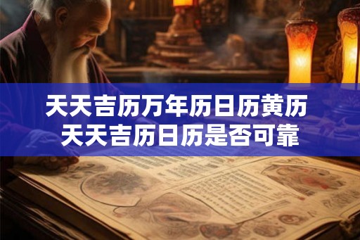 天天吉历万年历日历黄历 天天吉历日历是否可靠