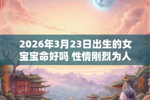2026年3月23日出生的女宝宝命好吗 性情刚烈为人果断