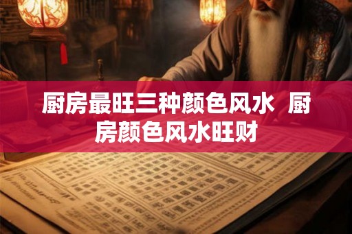 厨房最旺三种颜色风水  厨房颜色风水旺财
