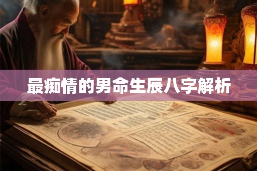 最痴情的男命生辰八字解析 最痴情的男命生辰八字解析