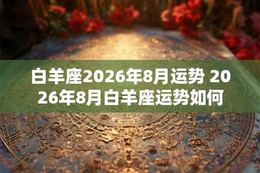 白羊座2026年8月运势 2026年8月白羊座运势如何 白羊座2026年8月运势 2026年8月白羊座运势如何