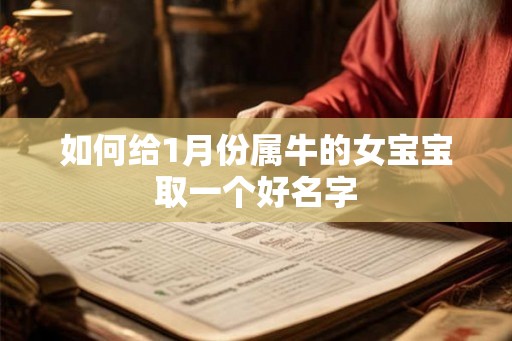 如何给1月份属牛的女宝宝取一个好名字
