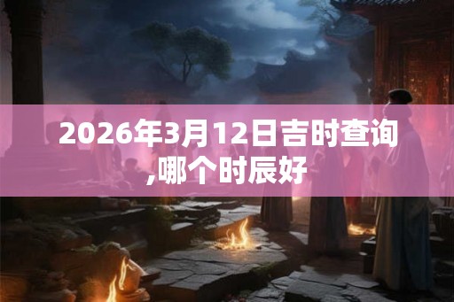2026年3月12日吉时查询,哪个时辰好 2026年3月12日吉时查询,哪个时辰好