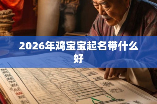 2026年鸡宝宝起名带什么好