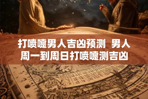 打喷嚏男人吉凶预测  男人周一到周日打喷嚏测吉凶