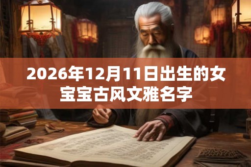 2026年12月11日出生的女宝宝古风文雅名字