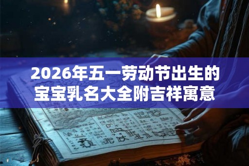 2026年五一劳动节出生的宝宝乳名大全附吉祥寓意