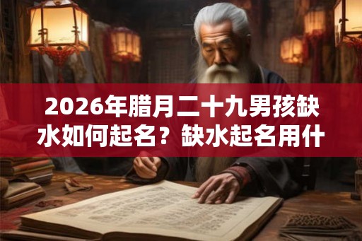 2026年腊月二十九男孩缺水如何起名？缺水起名用什么字？