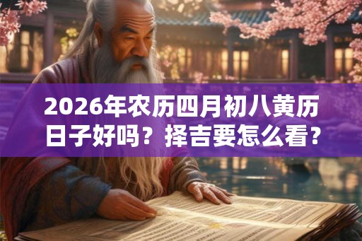 2026年农历四月初八黄历日子好吗?择吉要怎么看? 2026年农历四月初八黄历日子好吗?择吉要怎么看?