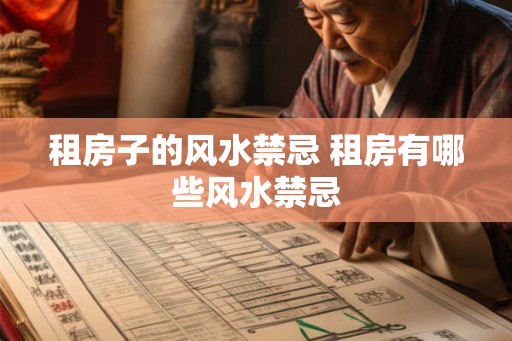 租房子的风水禁忌 租房有哪些风水禁忌