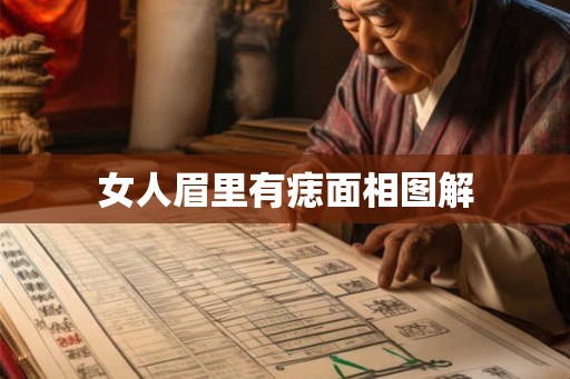女人眉里有痣面相图解