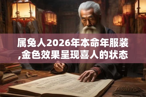 属兔人2026年本命年服装,金色效果呈现喜人的状态
