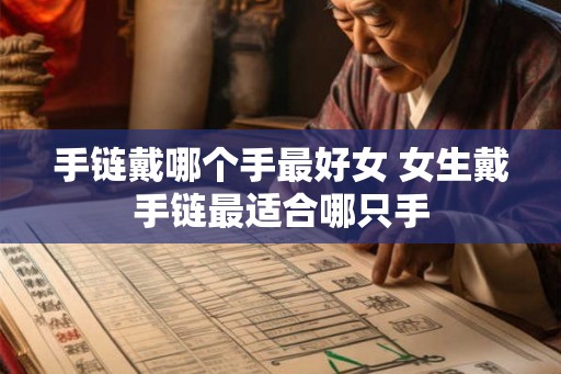 手链戴哪个手最好女 女生戴手链最适合哪只手