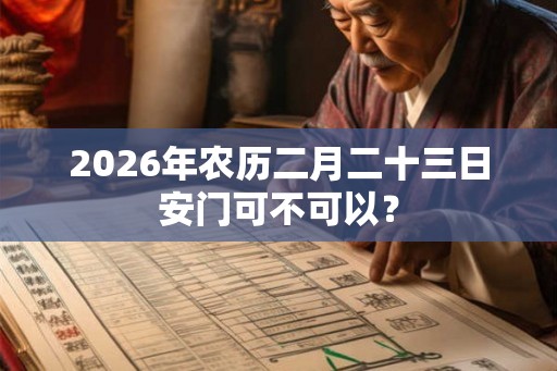 2026年农历二月二十三日安门可不可以? 2026年农历二月二十三日安门可不可以?