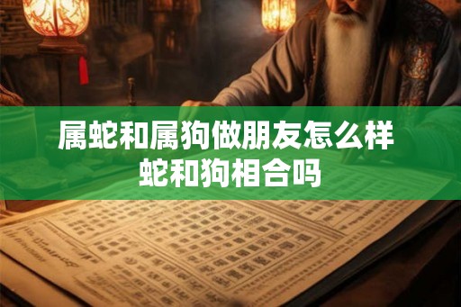 属蛇和属狗做朋友怎么样 蛇和狗相合吗