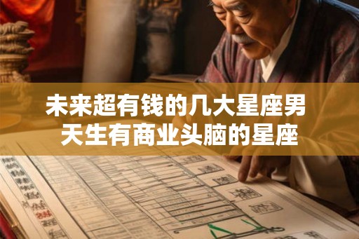 未来超有钱的几大星座男 天生有商业头脑的星座