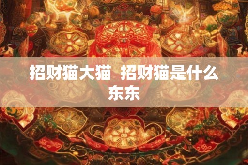 招财猫大猫  招财猫是什么东东
