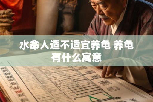 水命人适不适宜养龟 养龟有什么寓意