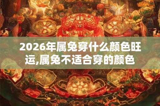 2026年属兔穿什么颜色旺运,属兔不适合穿的颜色