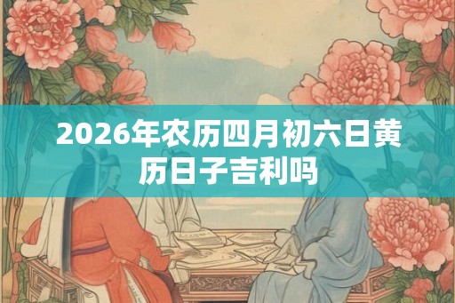 2026年农历四月初六日黄历日子吉利吗 2026年农历四月初六日黄历日子吉利吗